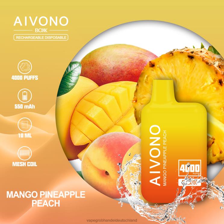 Mango-Ananas-Pfirsich
