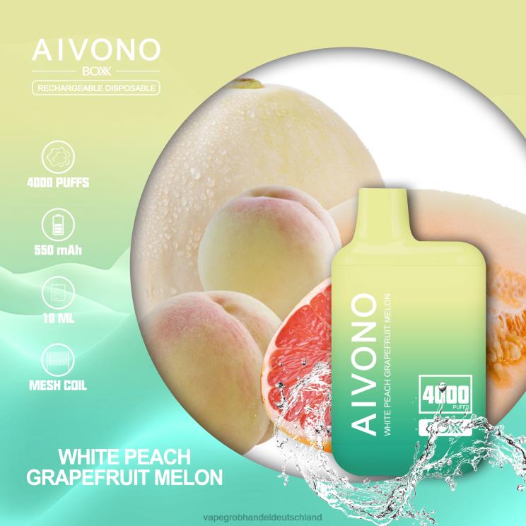 weiße Pfirsich-Grapefruitmelone