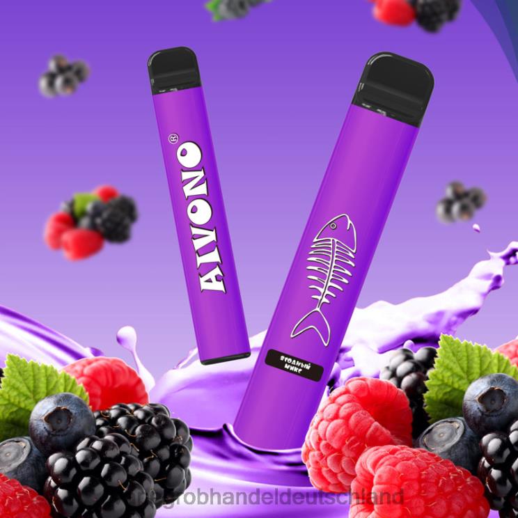 Vape Großhandel Köln - Aivono AIM FISHBONE 600 gemischte Beere 4X2N8285