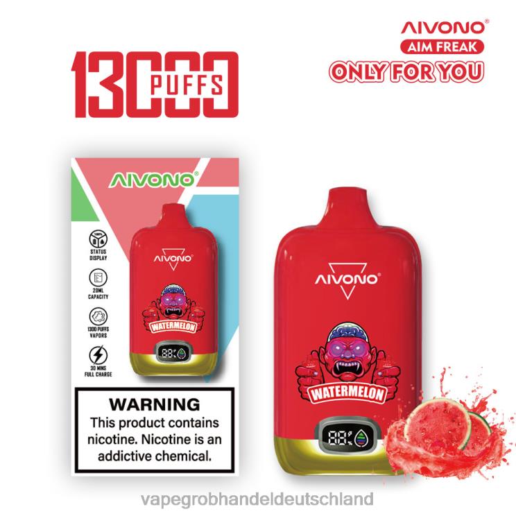 Vape Großhandel Berlin - Aivono AIM FREAK 13000 Wassermelone 4X2N8244