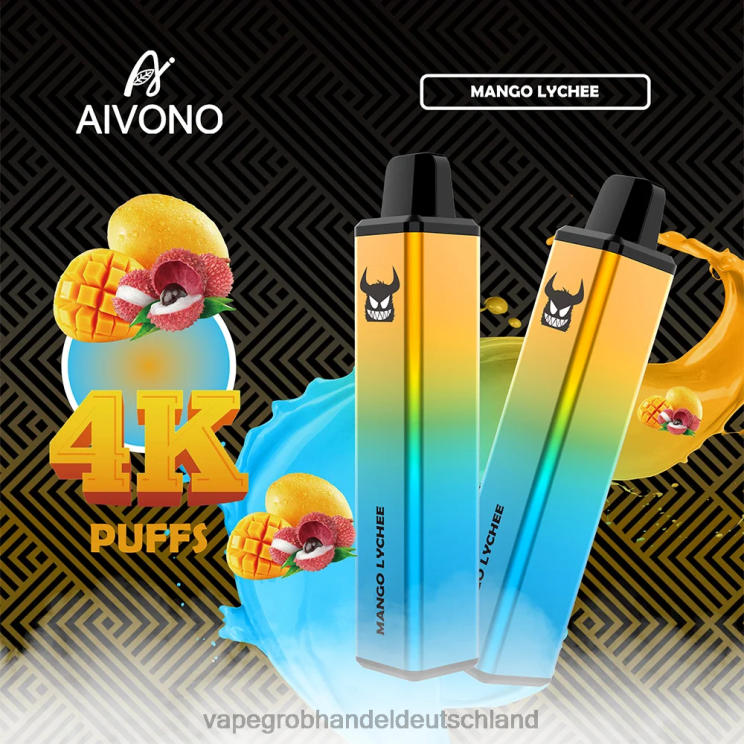 Vape Großhandel 12026 - Aivono AIM FREAK 4000 Mango-Litschi 4X2N8262