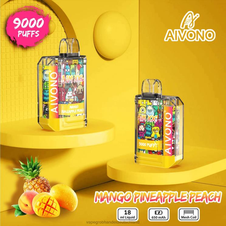 Mango-Ananas-Pfirsich