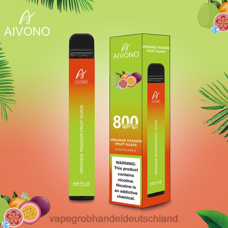 Dampfen Deutschland - Aivono AIM PLUS 800 Orangen-Passionsfrucht-Guave 4X2N8189