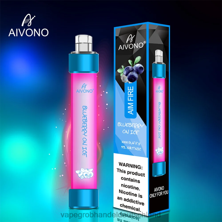 Vape Großhandel Frankfurt - Aivono AIM FIRE 1000 Blaubeere auf Eis 4X2N8326