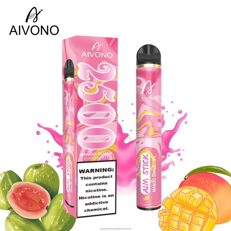Vape Großhandel Frankfurt - Aivono AIM STICK 2500 Mango-Guave 4X2N8146