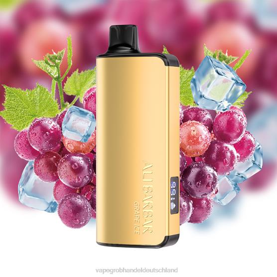 Vape Großhandel 12000 - Alibarbar Ingot 9000 Einweg-Vaporizer Traubeneis H0B8820