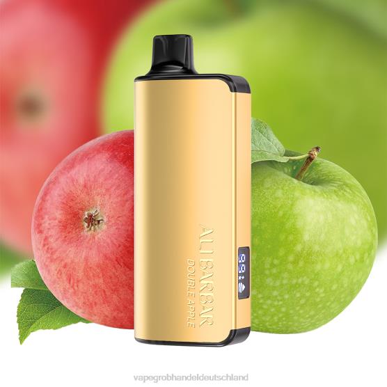 Vape Großhandel Deutschland - Alibarbar Ingot 9000 Einweg-Vaporizer Doppelapfel H0B8828