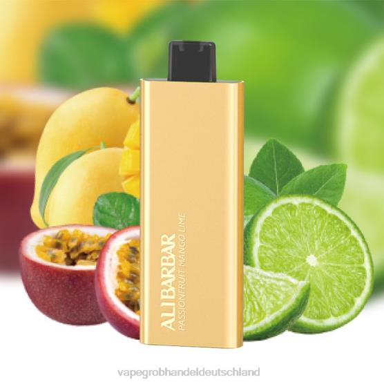 Vape Großhandel Berlin - Alibarbar Pandora 7000 Einweg-Vaporizer Passionsfrucht-Mango-Limette H0B8858