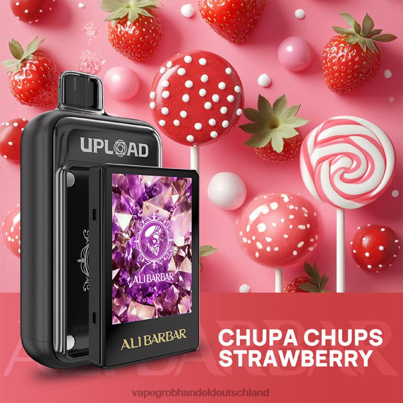 Vape Großhandel 12001 - Alibarbar hochladen Chupa Chups Erdbeere 48D2R114