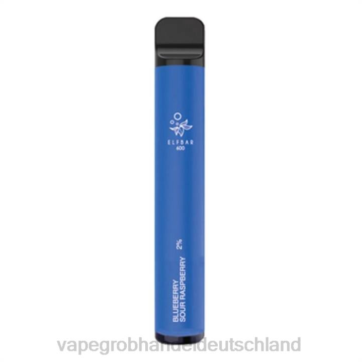 vape großhandel tornado | LLL2103 Heidelbeere, saure Himbeere ELFBAR 600
