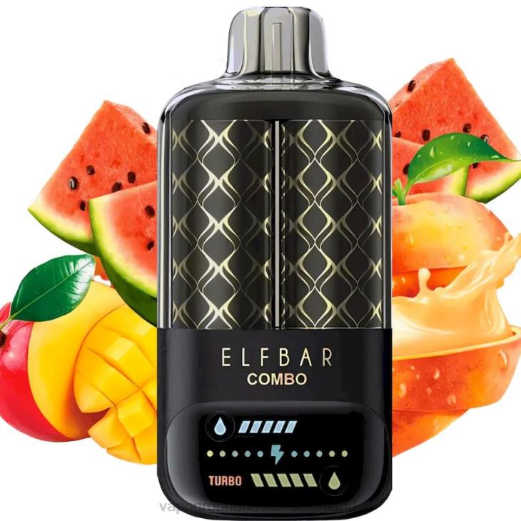 Pfirsich-Mango und Wassermelone