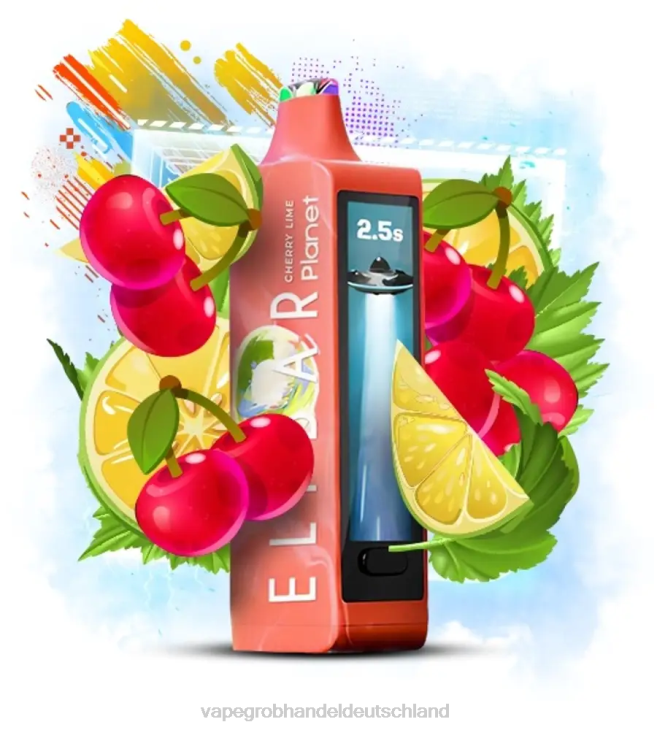 Vape Großhandel Tornado - Elf Bar Planet 25000 Kirschlimette 8F6823
