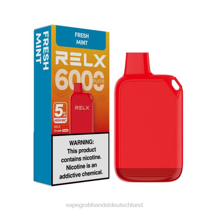 RELX Crush Pocket 6000 5 % hohe Nic frische Minze 8FHT29 Dampfen Deutschland