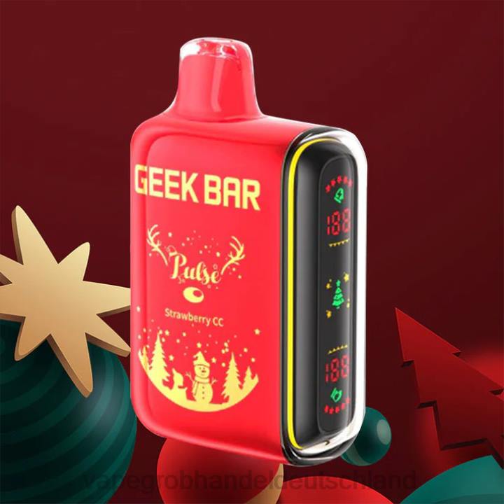vape großhandel frankfurt | LLL286 Erdbeere cc GEEK BAR Pulse Feiertagsausgabe 7500 Züge/15000 Züge