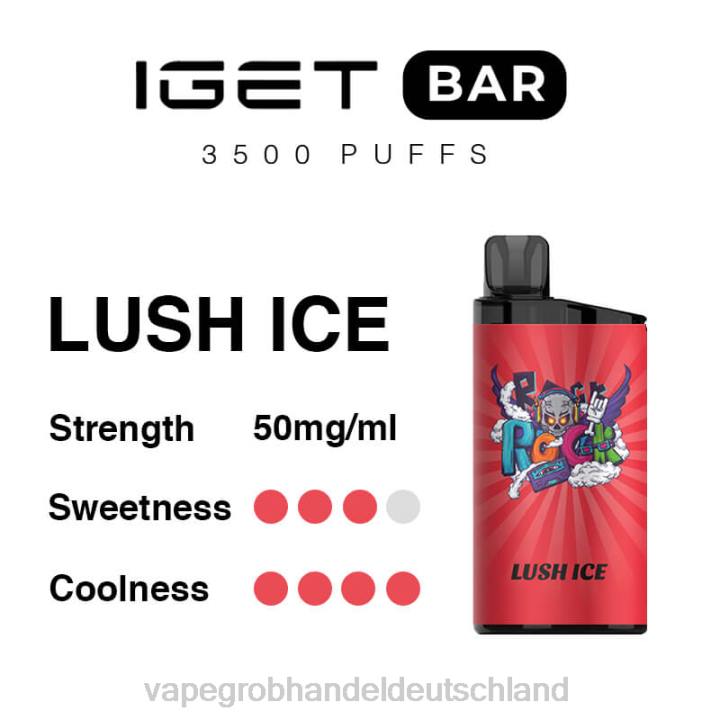 vape großhandel tornado | LLL293 üppiges Eis IGET BAR 3500 5 % Nikotin