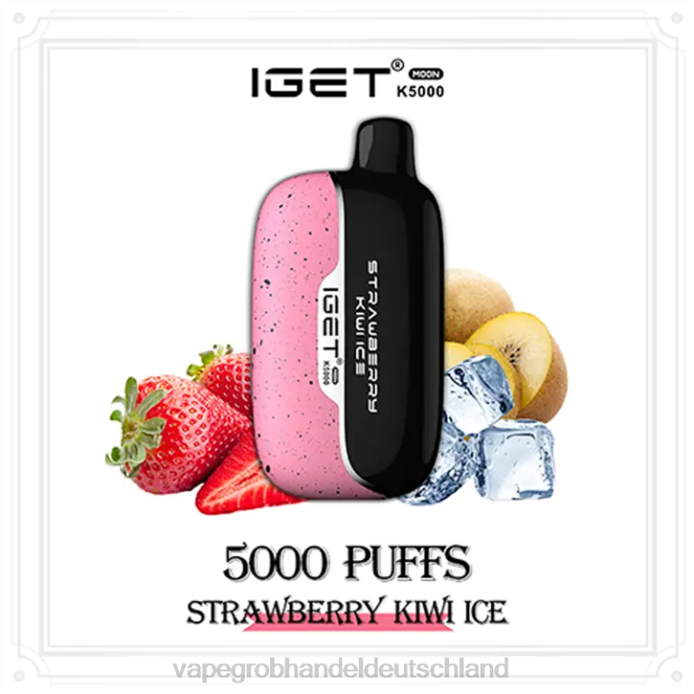 IGET Moon k5000 Erdbeer-Kiwi-Eis 2V22Z218 - Tornado Vape Großhandel Deutschland