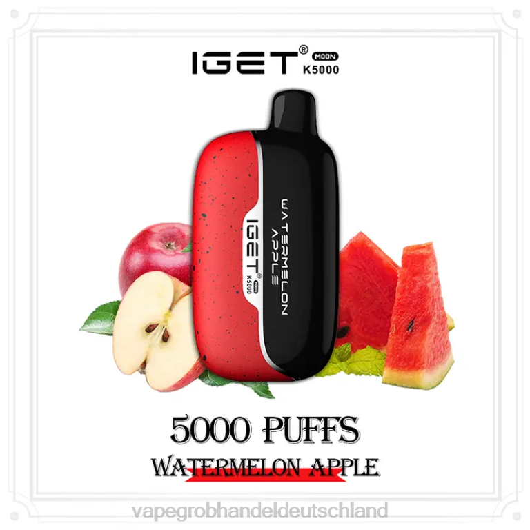 IGET Moon k5000 Wassermelonenapfel 2V22Z26 - Vape Großhandel Frankfurt