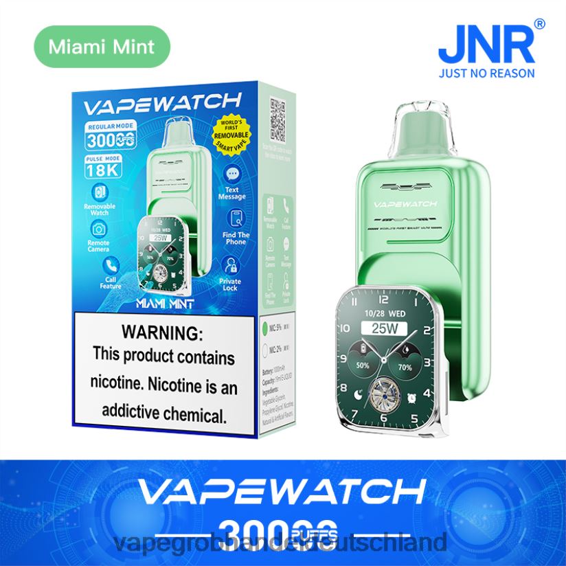 JNR Vape-Uhr Miami-Minze 6808RP8 | Tornado Vape Großhandel Deutschland
