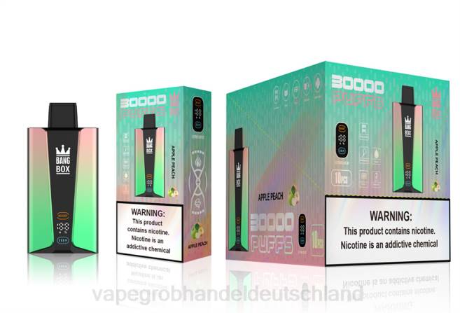Bang Box 30.000 Züge intelligenter Bildschirm Apfel-Pfirsich - Ηλεκτρονικο Τσιγαρο Τιμεσ PXXP83