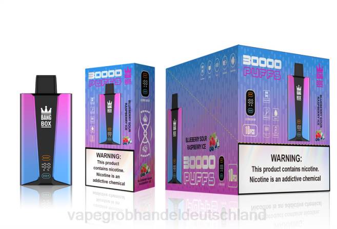 Bang Box 30.000 Züge intelligenter Bildschirm Blaubeer-Sauer-Himbeereis - Ηλεκτρονικο Τσιγαρο Στυλο PXXP81