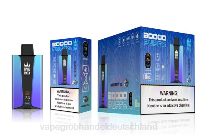 Bang Box 30.000 Züge intelligenter Bildschirm Blaubeereis - Ηλεκτρονικο Τσιγαρο Χωρισ Πισσα Και Νικοτινη PXXP79