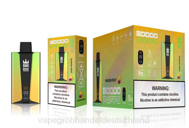 Bang Box 30.000 Züge intelligenter Bildschirm Passionsfrucht - Ηλεκτρονικο Τσιγαρο Με Φιλτρο PXXP84