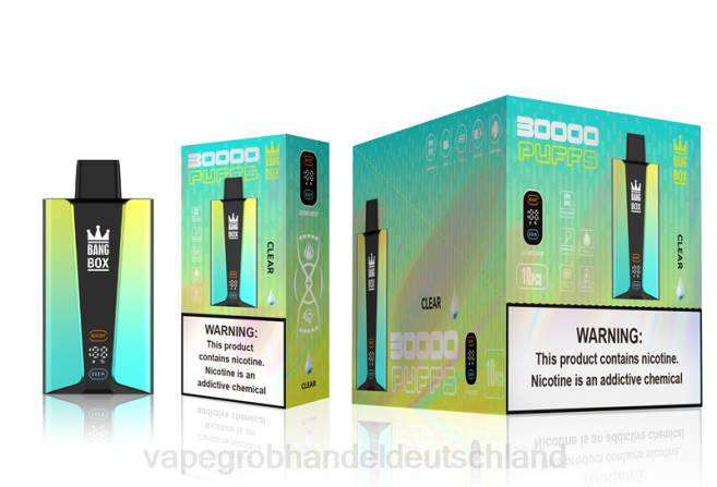 Bang Box 30.000 Züge intelligenter Bildschirm klar - Ηλεκτρονικό Τσιγάρο Σκρουτζ PXXP76