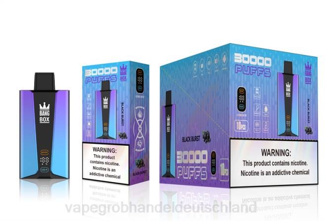 Bang Box 30.000 Züge intelligenter Bildschirm schwarzer Ausbruch - Vape Ελλαδα PXXP77