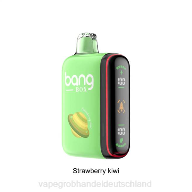Bang Box 9000–18000 Züge, intelligente Leistungsanzeige Erdbeer-Kiwi - Ηλεκτρονικό Τσιγάρο Θεσσαλονίκη PXXP27