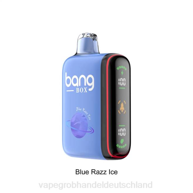 Bang Box 9000–18000 Züge, intelligente Leistungsanzeige blaues Razz-Eis - Ηλεκτρονικο Τσιγαρο Με Φιλτρο PXXP26