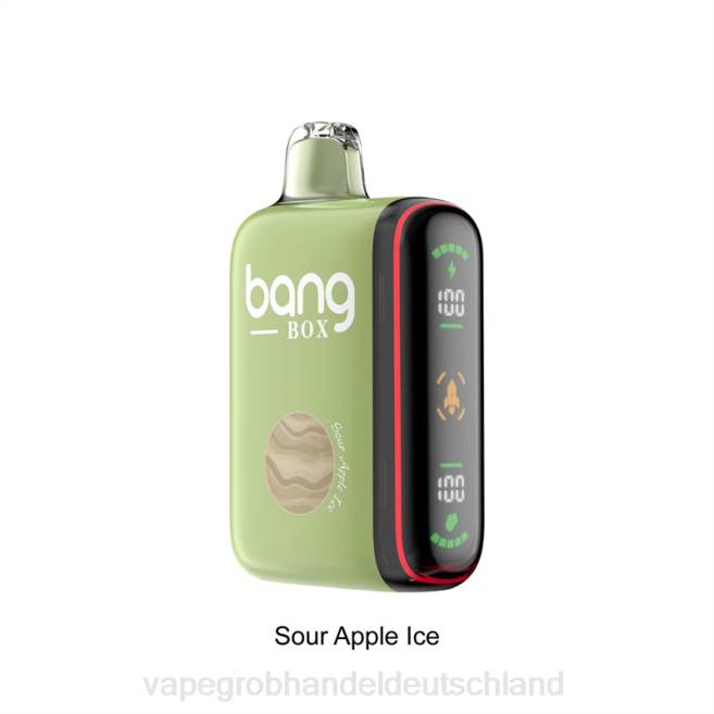 Bang Box 9000–18000 Züge, intelligente Leistungsanzeige saures Apfeleis - Ηλεκτρονικό Τσιγάρο Σκρουτζ PXXP28