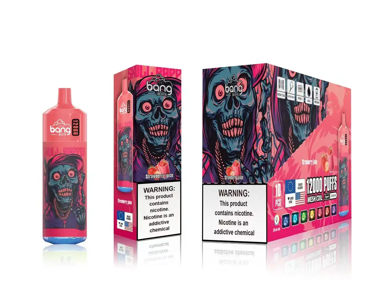 elektronische zigarette wholesale | LLL2120 Erdbeersaft Bang Box 12000 Züge