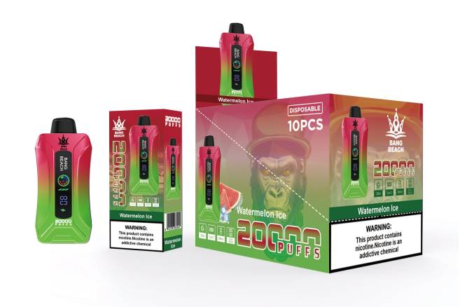 Bang Beach 20000 Züge Smart Screen Vape Wassermeloneneis - Ηλεκτρονικό Τσιγάρο Θεσσαλονίκη PXXP7