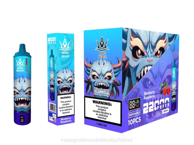 Bang Beach 22000 Züge intelligenter Bildschirm Blaubeer-Himbeere - Ηλεκτρονικο Τσιγαρο Επιπτωσεισ PXXP14
