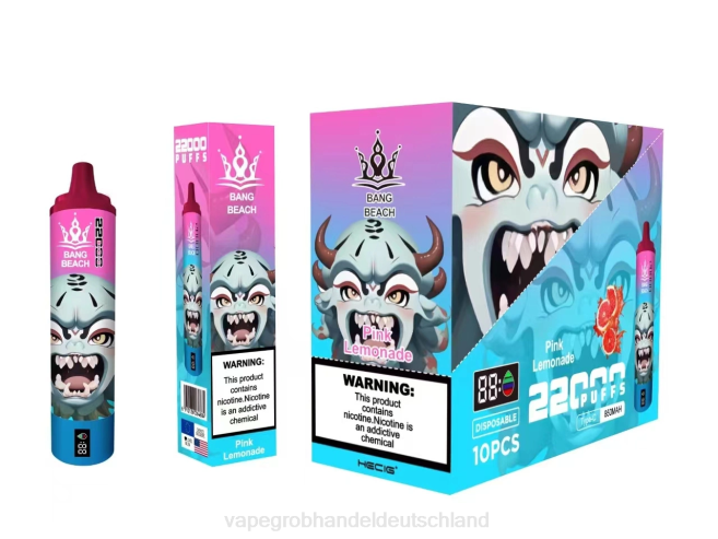 Bang Beach 22000 Züge intelligenter Bildschirm rosa Limonade - Ηλεκτρονικο Τσιγαρο Τιμεσ PXXP15
