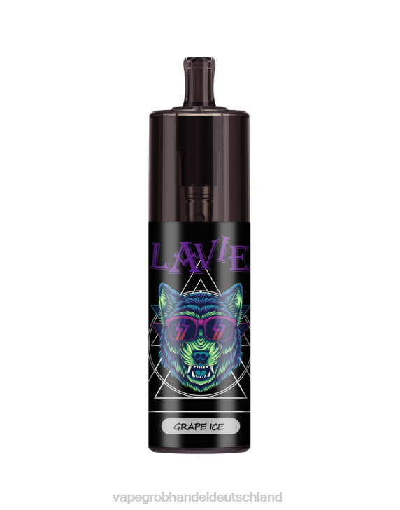 Vape Großhandel Deutschland - LAVIE COLOUR BAR 10.000 Züge Luftstromkontrolle Traubeneis 620P331