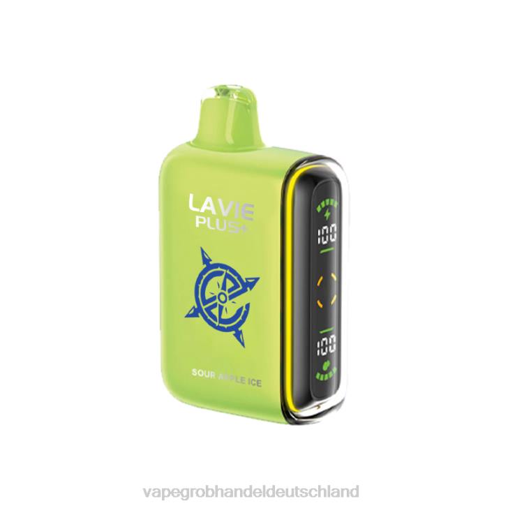 Elektronische Zigarette Wholesale - LAVIE PLUS 15000 Züge saures Apfeleis 620P100