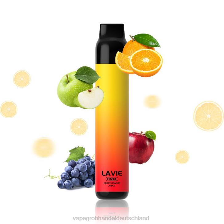 Elektronische Zigarette Wholesale - LAVIE BAR 5000 Züge – max Traubenorange 620P280