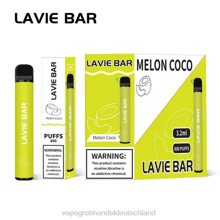 Vape Großhandel Köln - LAVIE BAR 800 Züge Melone Kokos 620P315