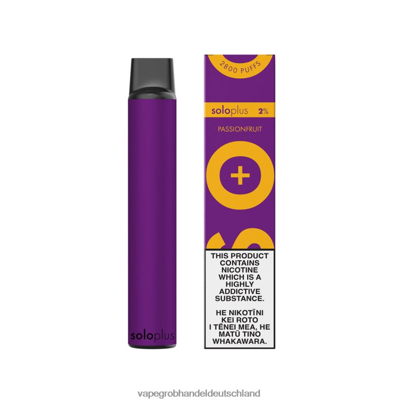 Dampfen Deutschland - Solo Plus Einweg-Vapor Passionsfrucht 2RHV0Z29