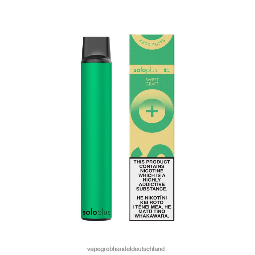 Elektronische Zigarette Wholesale - Solo Plus Einweg-Vape-Paradies-Kollektion süße Traube 2RHV0Z40