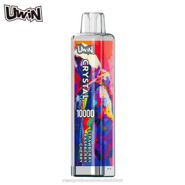 Vape Großhandel Randm - UWIN CRYSTAL 10000 Einweg-Vapes Erdbeer-Himbeer-Kirsche 84LL7