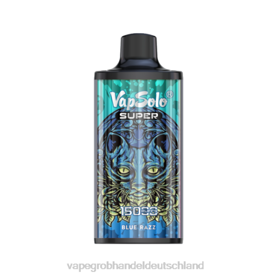 Dampfen Deutschland - Vapsolo SUPER Einweg-Vapor Blauer Razz H0B88108