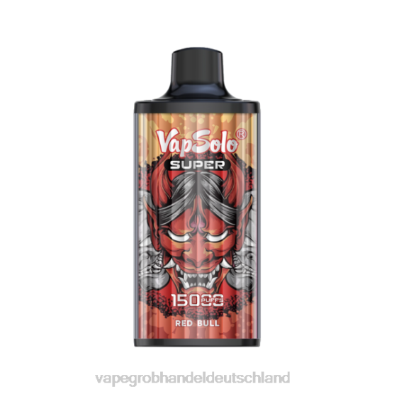 Vape Großhandel Frankfurt - Vapsolo SUPER Einweg-Vapor roter Bulle H0B88114
