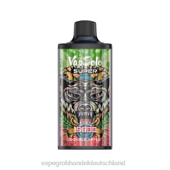 Vape Großhandel Tornado - Vapsolo SUPER Einweg-Vapor Doppelapfel H0B88111