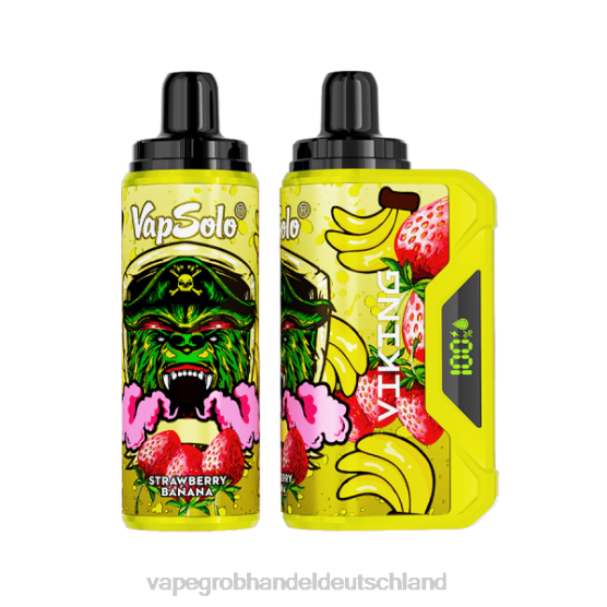 Vape Großhandel 12000 - Vapsolo VIKING Einweg-Vapor Erdbeerbanane H0B88137