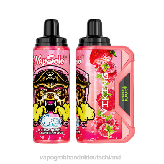 Vape Großhandel Berlin - Vapsolo VIKING Einweg-Vapor Erdbeer-Himbeer-Eis H0B88139
