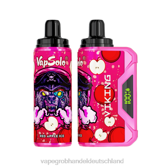 Vape Großhandel Deutschland - Vapsolo VIKING Einweg-Vapor rotes Apfeleis H0B88136