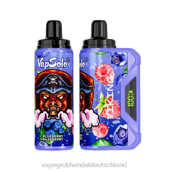 Vape Großhandel Frankfurt - Vapsolo VIKING Einweg-Vapor Blaubeer-Himbeere H0B88132