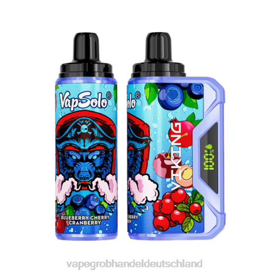 Vape Großhandel Köln - Vapsolo VIKING Einweg-Vapor Heidelbeere, Kirsche, Cranberry H0B88131